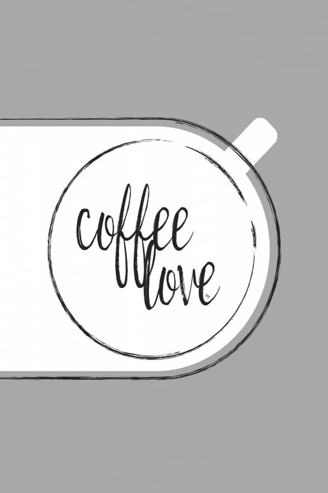 Coffee Love Sketch by Martina — canvas wall art