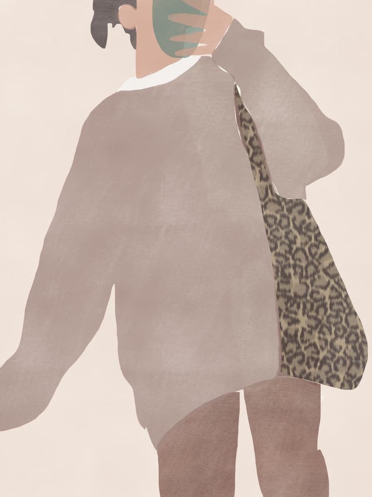 Cozy Leopard Style by Little Dean — canvas wall art