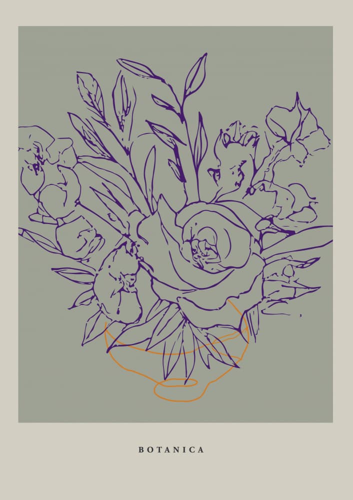 Botanicalineno34 by Treechild — canvas wall art