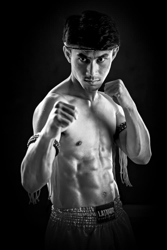 Intense Muay Thai Fighter by Antonyus Bunjamin (Abe) — canvas wall art