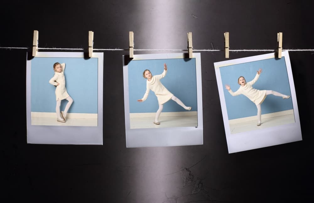 Dancing Girl Snapshots by Victoria Glinka — canvas wall art