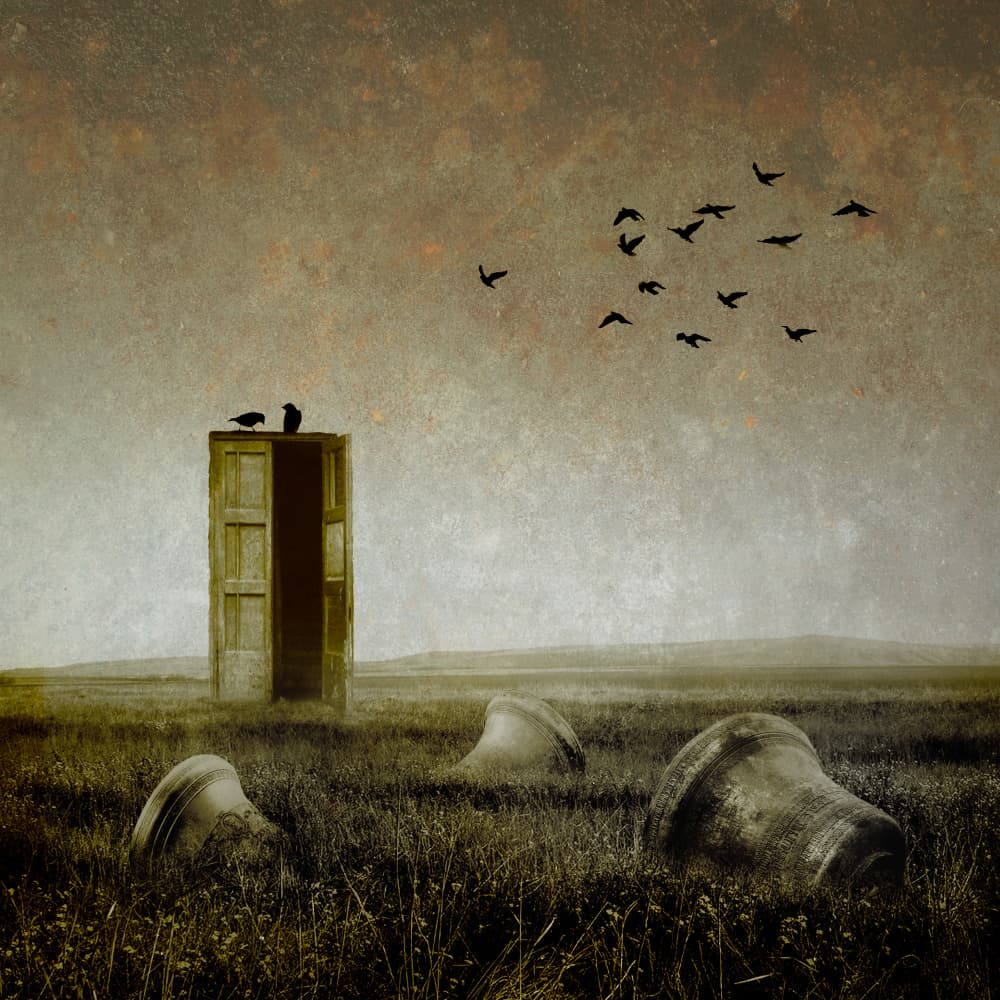 Surreal Door Landscape by Evgenii Novichikhin — canvas wall art