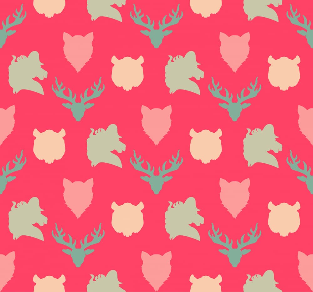 Colorful Wilderness Pattern by Marika Barsrsind — canvas wall art