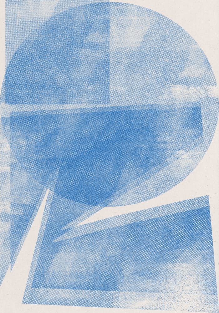 Azure Geometry by THE MIUUS STUDIO — canvas wall art