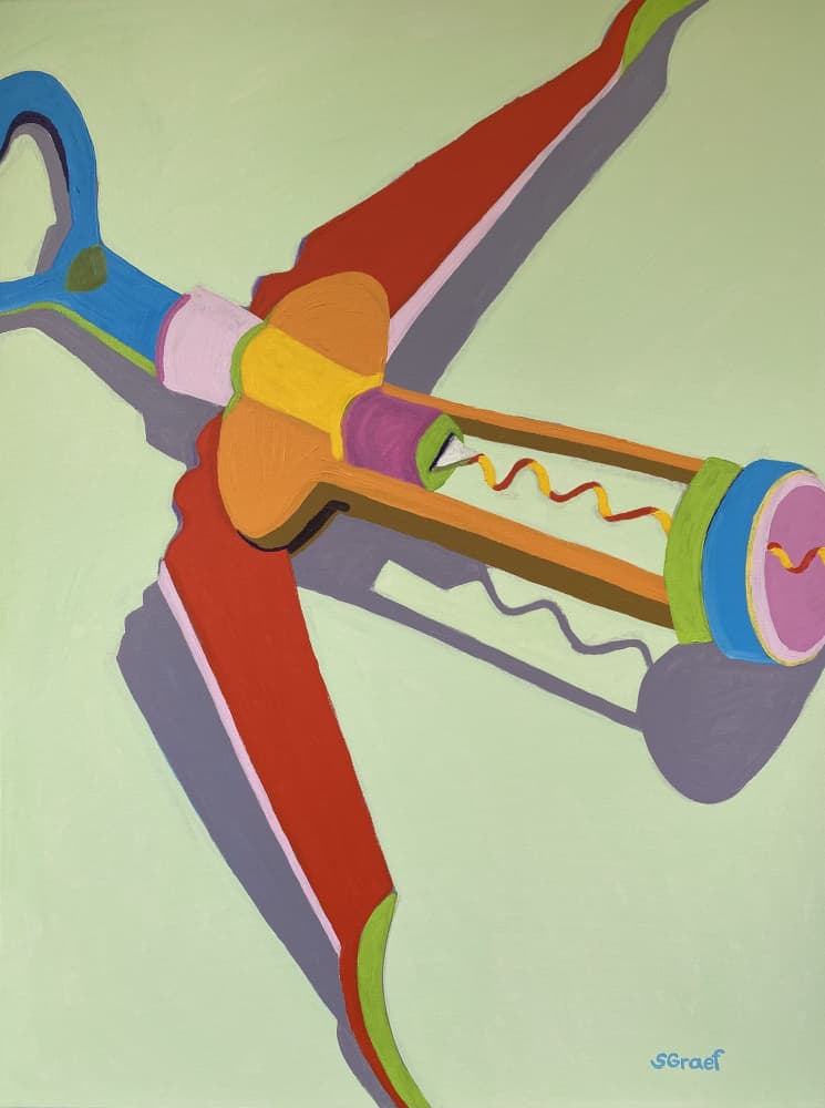 Corkscrew by Sue Graef — canvas wall art