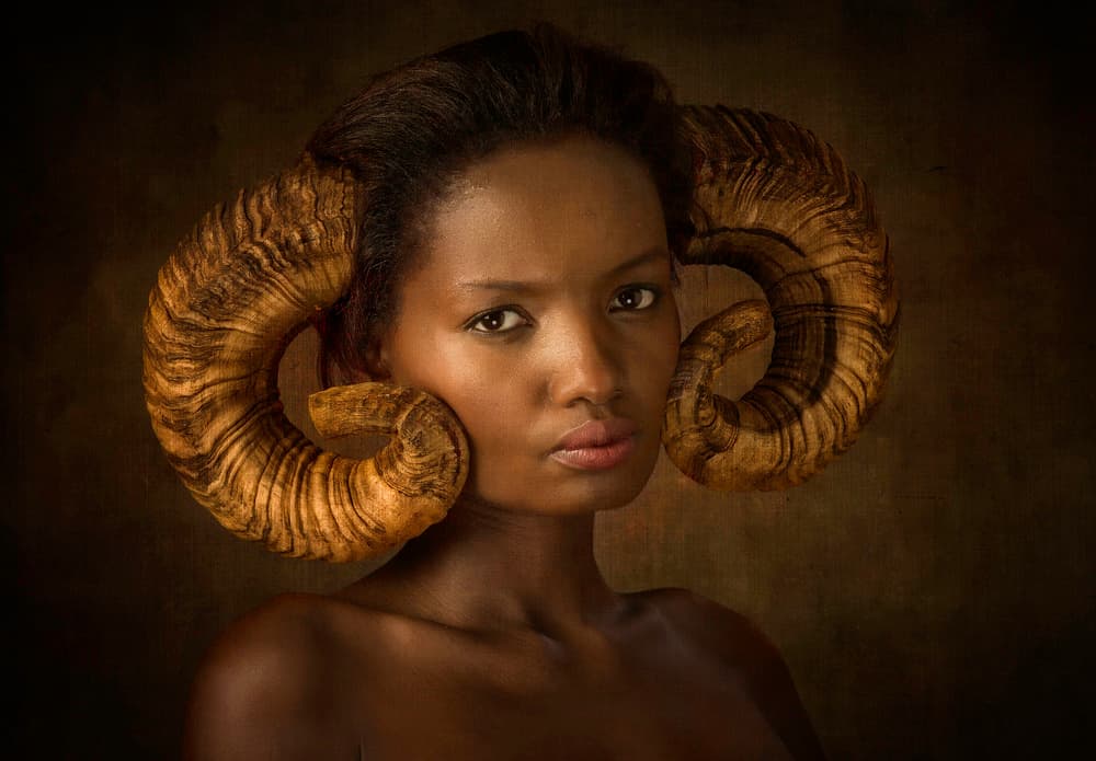 Aries Woman Portrait by Catchlight Studio — canvas wall art