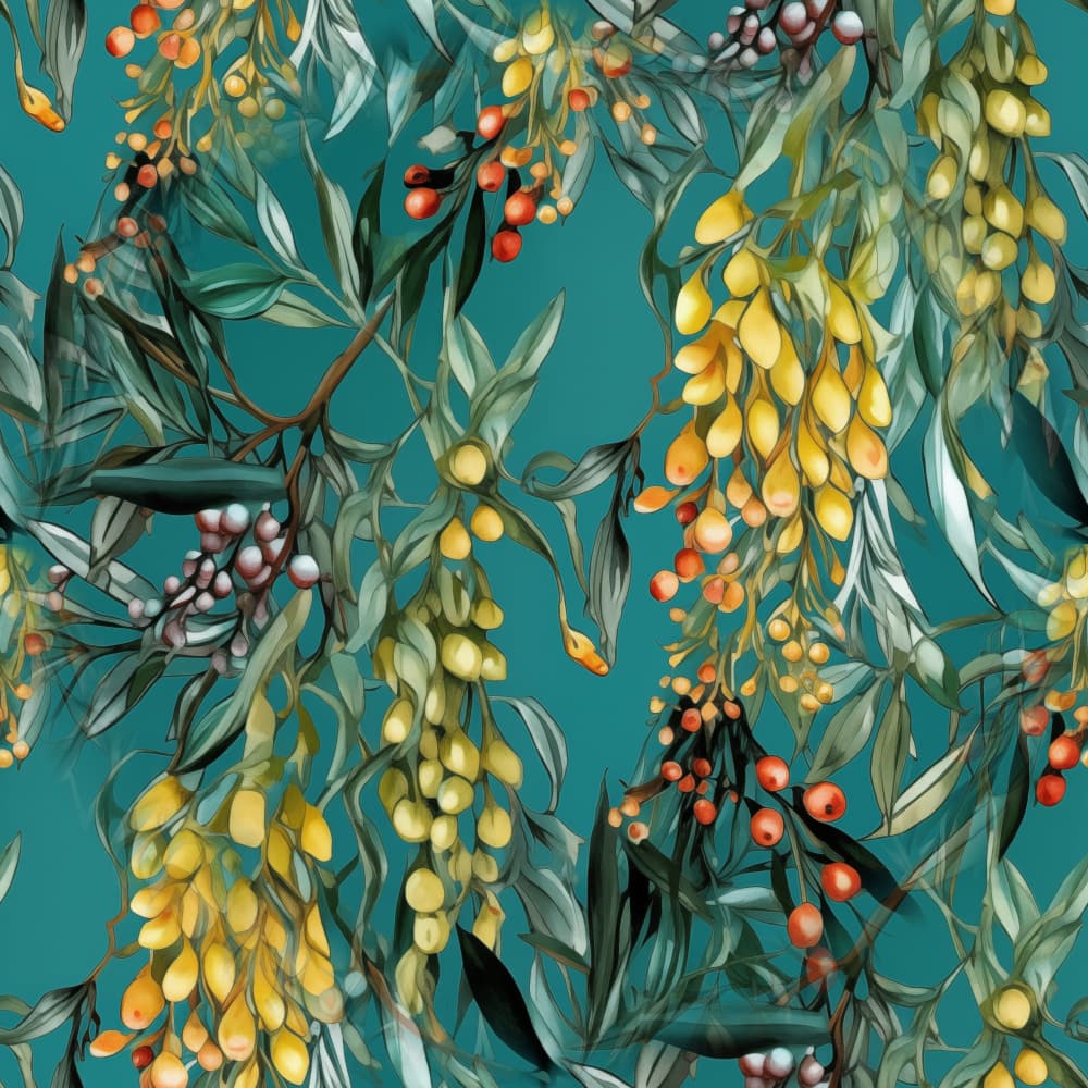Lush Botanical Berries by Justyna Jaszke — canvas wall art