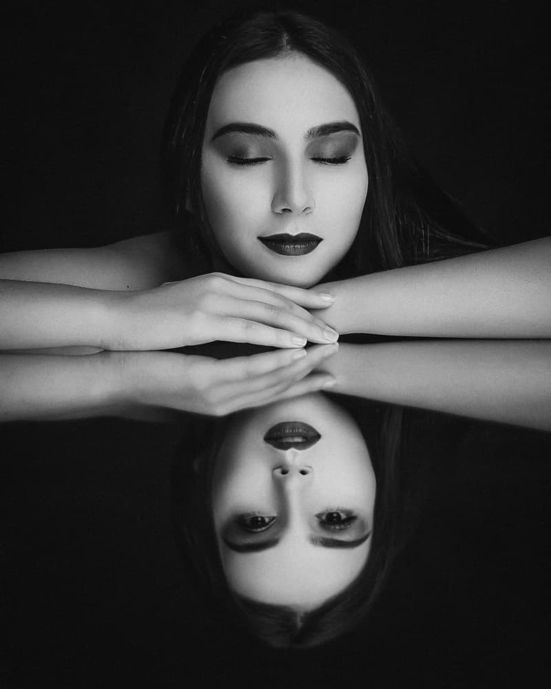 Woman's Deep Reflection by Djayent Abdillah — canvas wall art