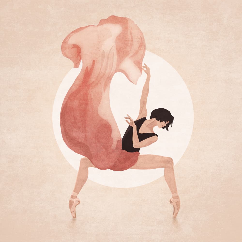 Fluid Grace by Emel Tunaboylu — canvas wall art