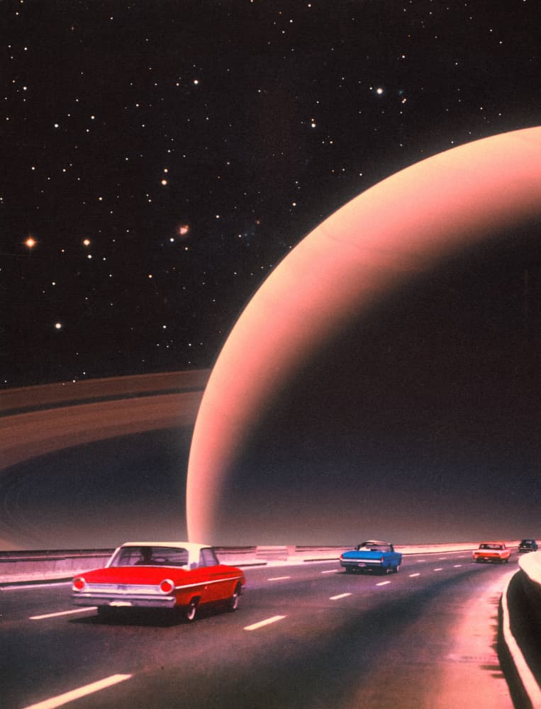 Saturn Traffic by Taudalpoi — canvas wall art
