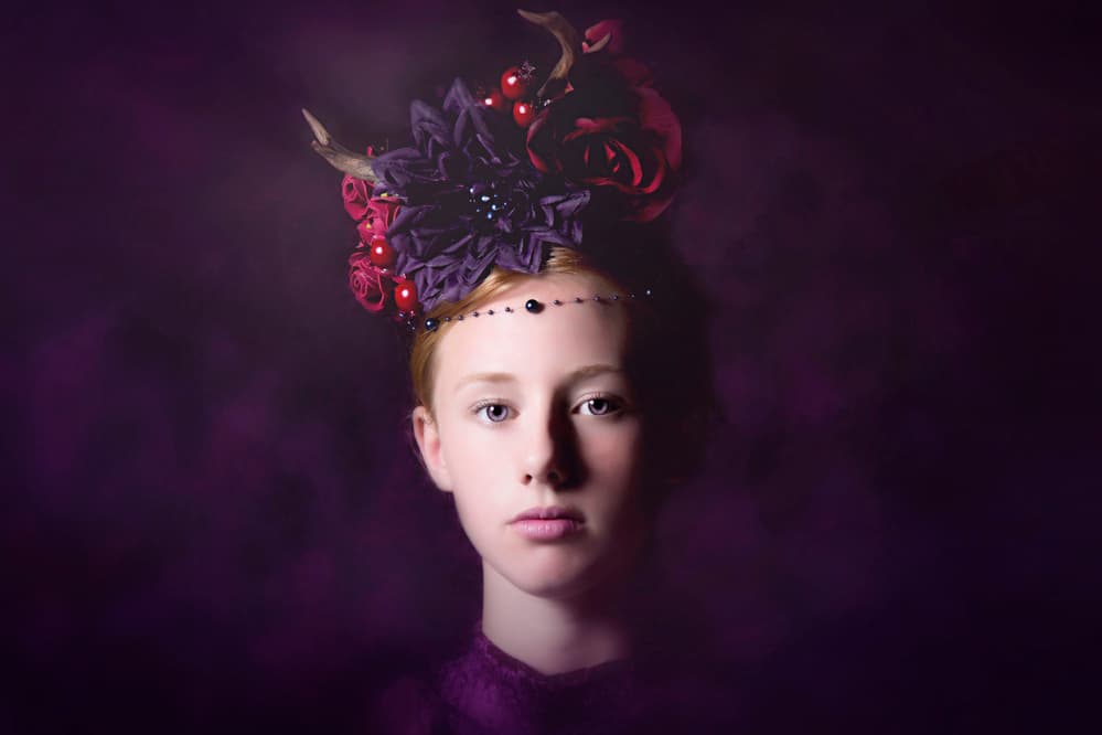 Mysterious Floral Crown by Carola Kayen-Mouthaan — canvas wall art