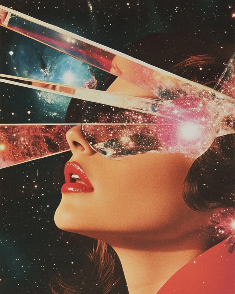 Surreal Galaxy Woman by Samantha Hearn — canvas wall art