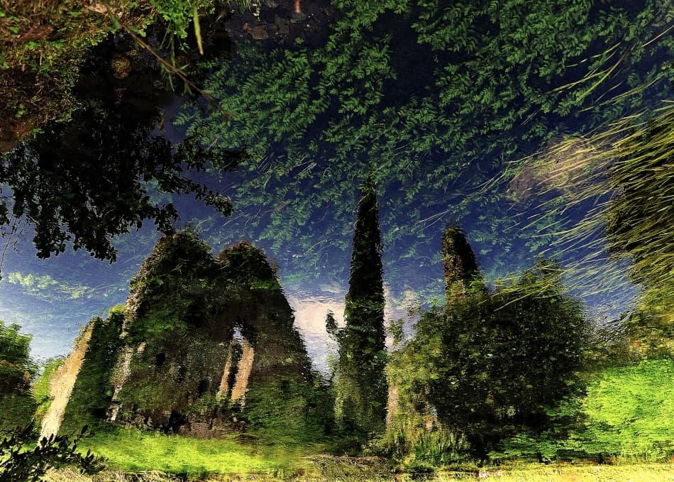 Ancient Ruins Reflected by Fulvio Pellegrini — canvas wall art
