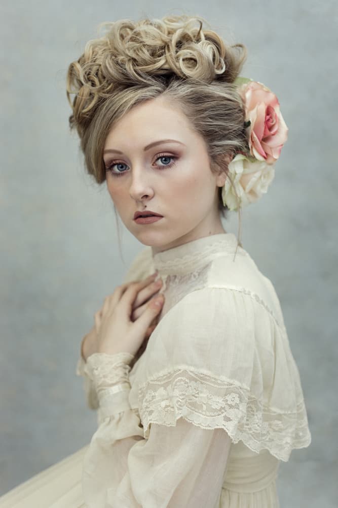 Elegant Vintage Portrait by Tammy Swarek — canvas wall art