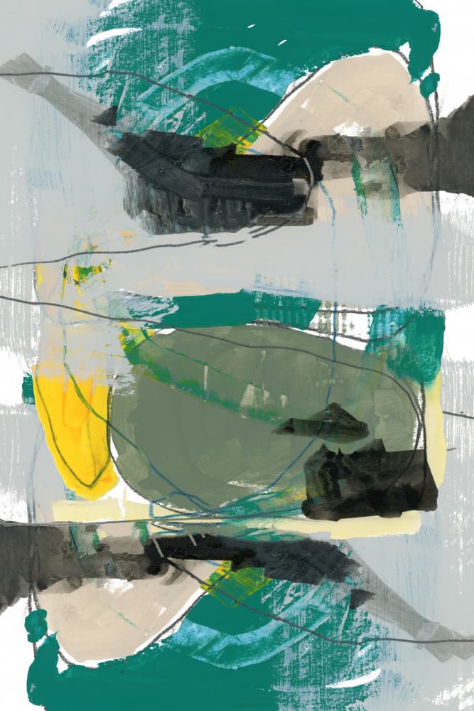 Vibrant Abstract Strokes by cartissi — canvas wall art