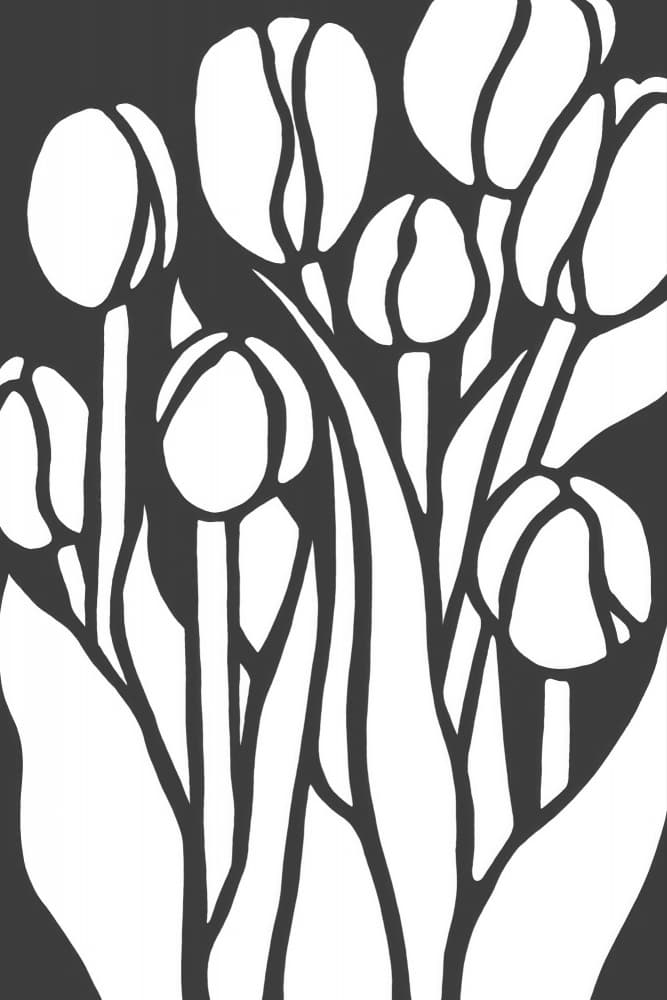 Elegant Tulip Bouquet by Natalie Bruns — canvas wall art