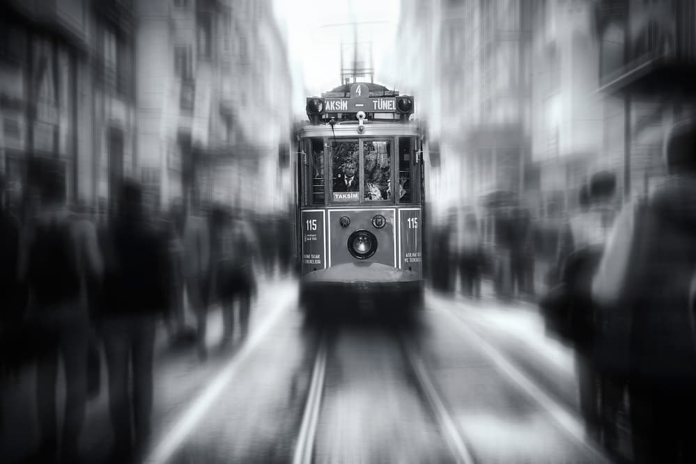 Istanbul Tram Motion by Yavuz Pancareken — canvas wall art