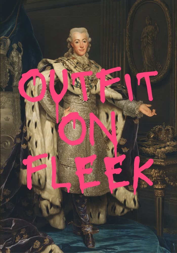 Regal Portrait Pink Graffiti by Athene Fritsch — canvas wall art