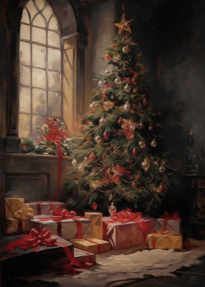 Cozy Christmas Window by Andreas Magnusson — canvas wall art