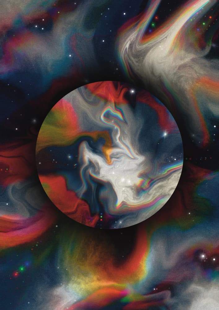 Cosmic Swirl Nebula by Amy Louise Baker — canvas wall art