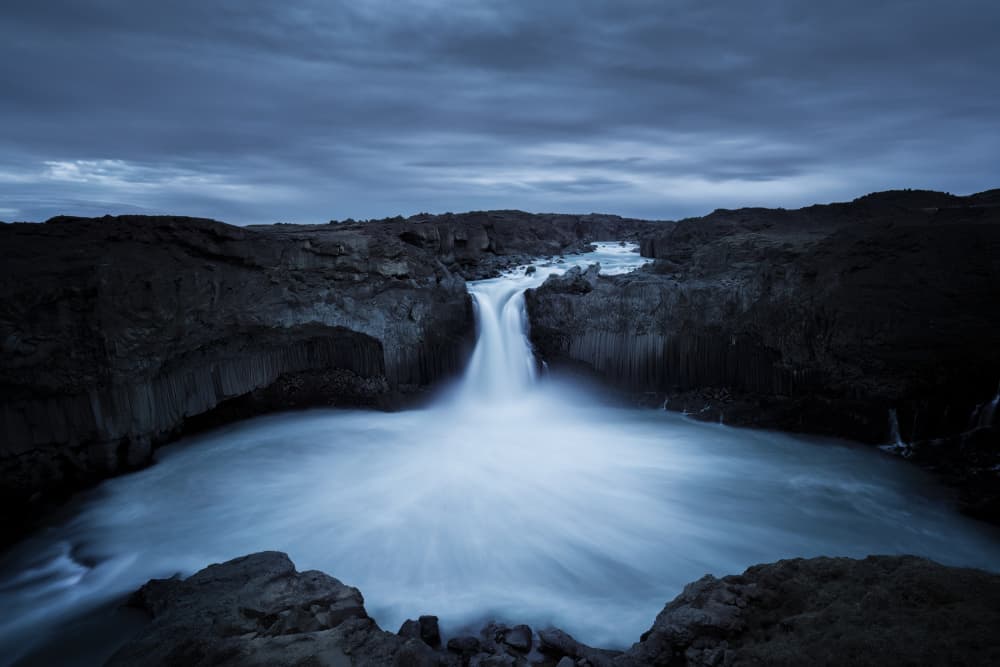 Moody Waterfall Gorge by Chuan Chen APA — canvas wall art