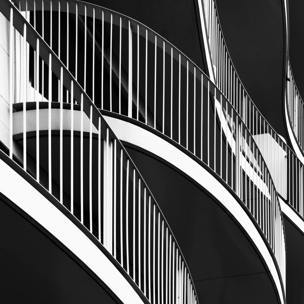 Modern Architectural Curves by Luc Vangindertael (laGrange) — canvas wall art
