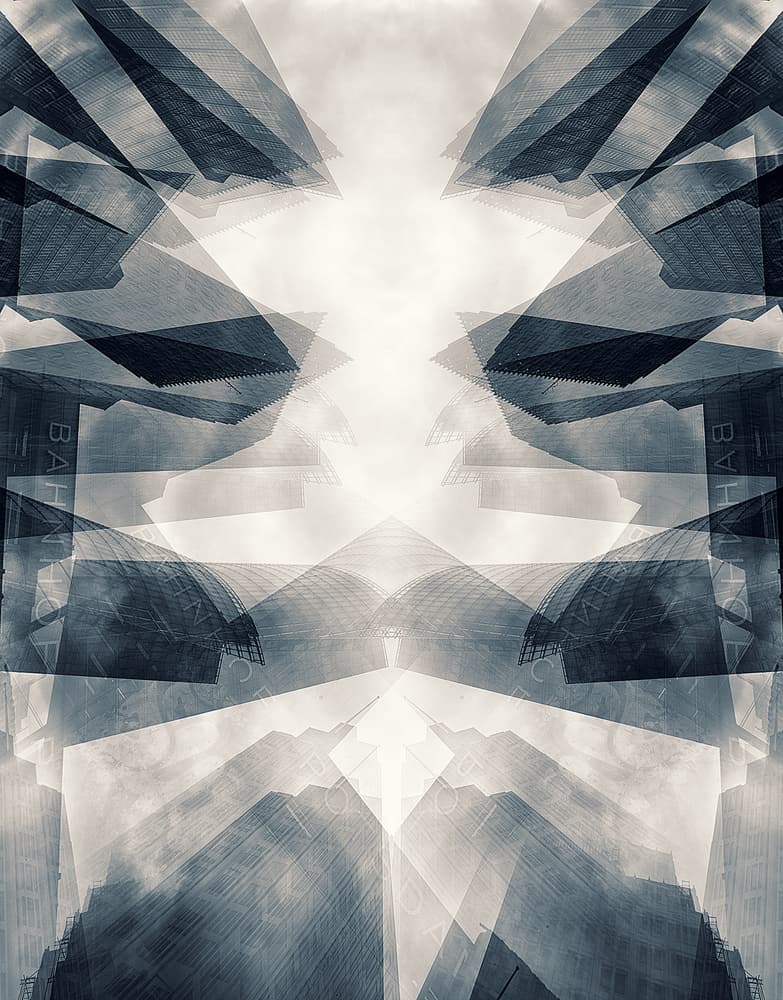 Modern City Geometry by swapnil deshpande — canvas wall art