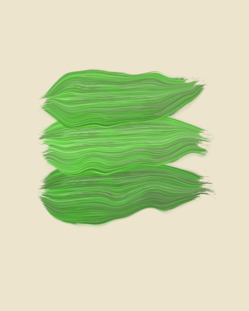 Vibrant Green Strokes by Sannel Larson — canvas wall art