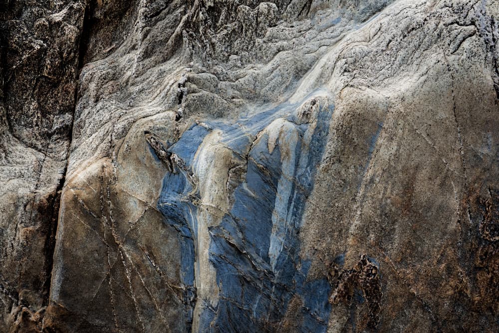 Folded Blue Rock by Studio Meikle — canvas wall art