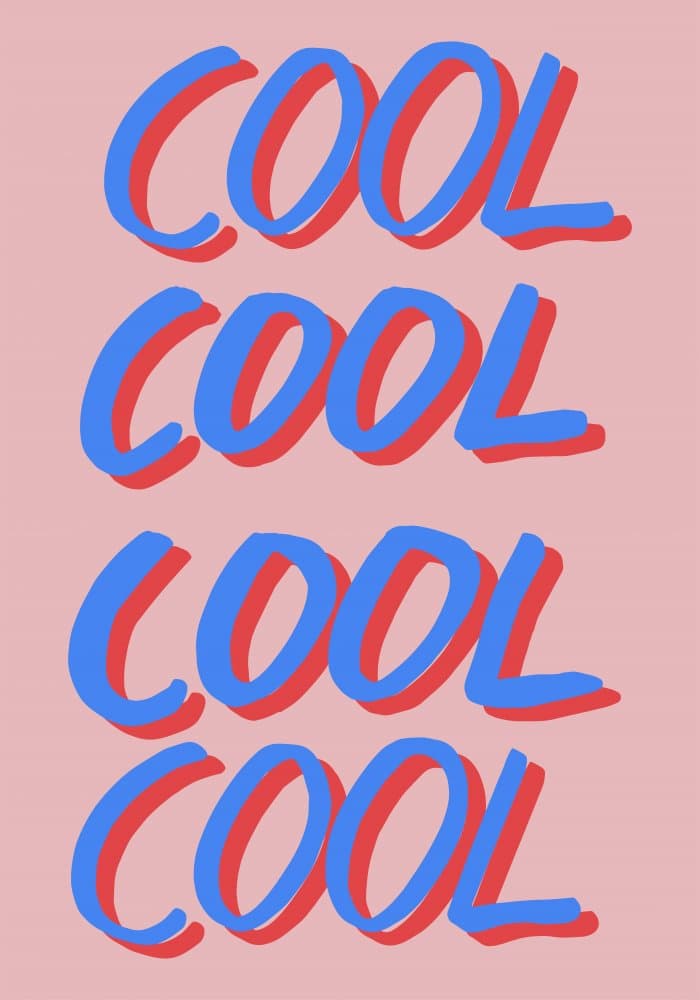 Cool Word Typography by Pictufy Studio — canvas wall art