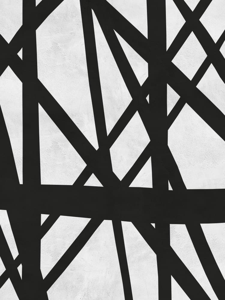Abstract Intersecting Lines by Vitor Costa — canvas wall art