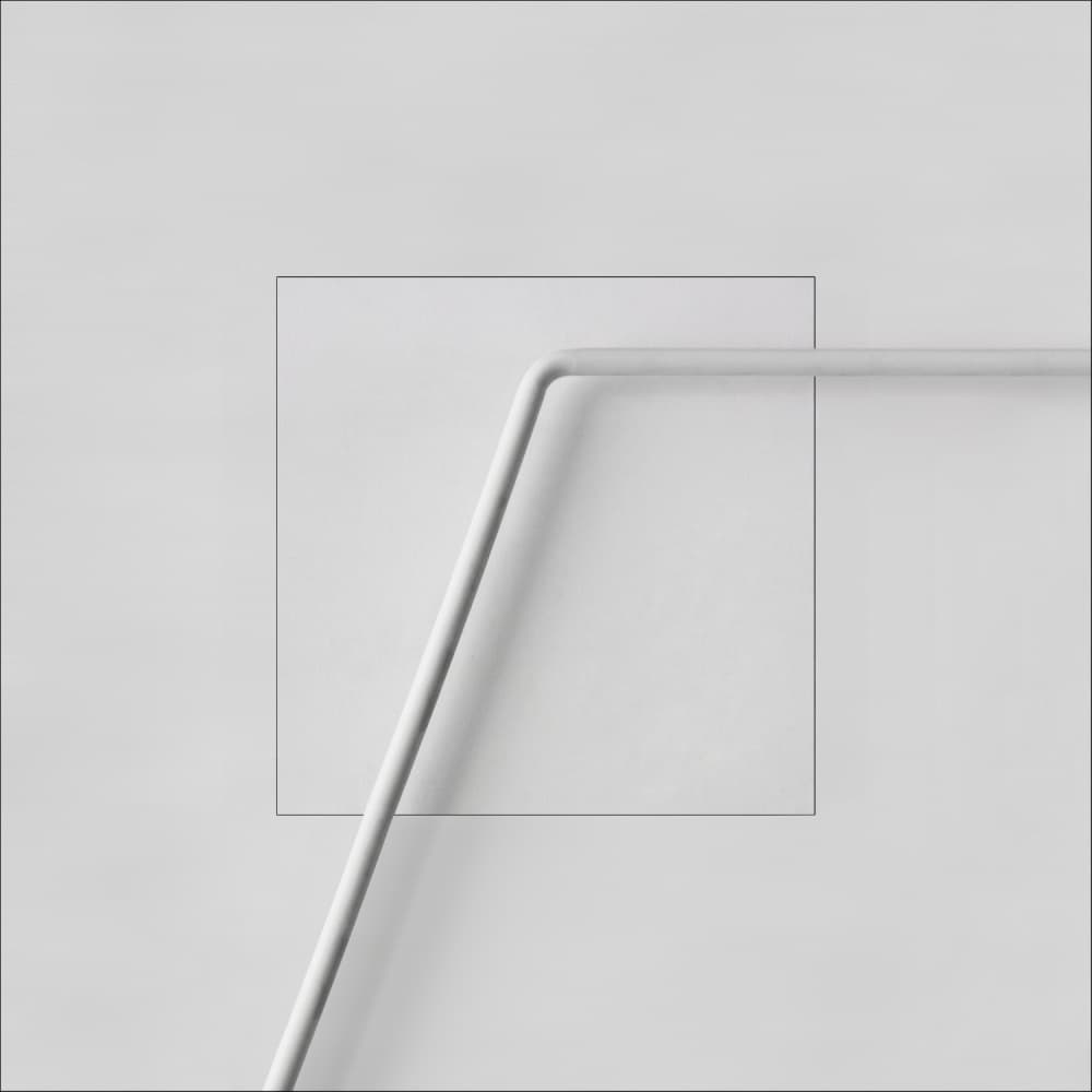 Minimal White Geometry by Gilbert Claes — canvas wall art