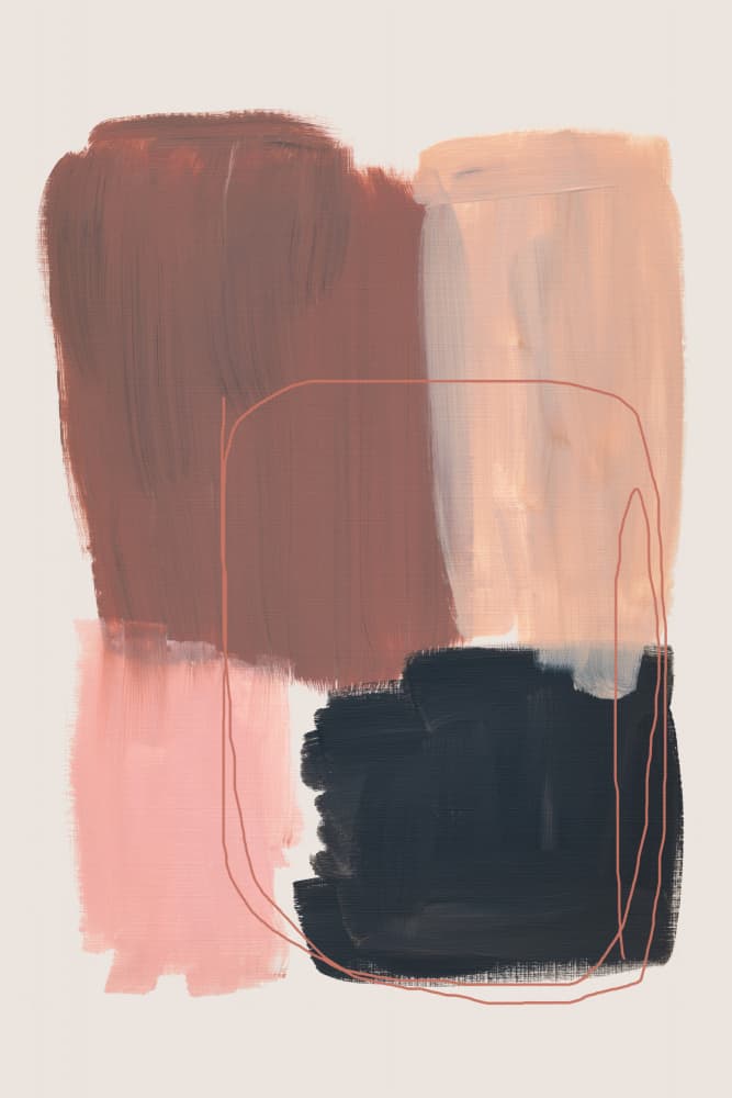 Abstract Brush Strokes 120 by Mareike Böhmer — canvas wall art