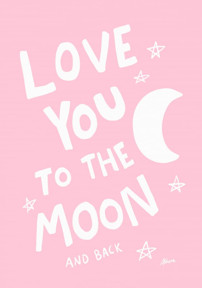 To the Moon by Athene Fritsch — canvas wall art