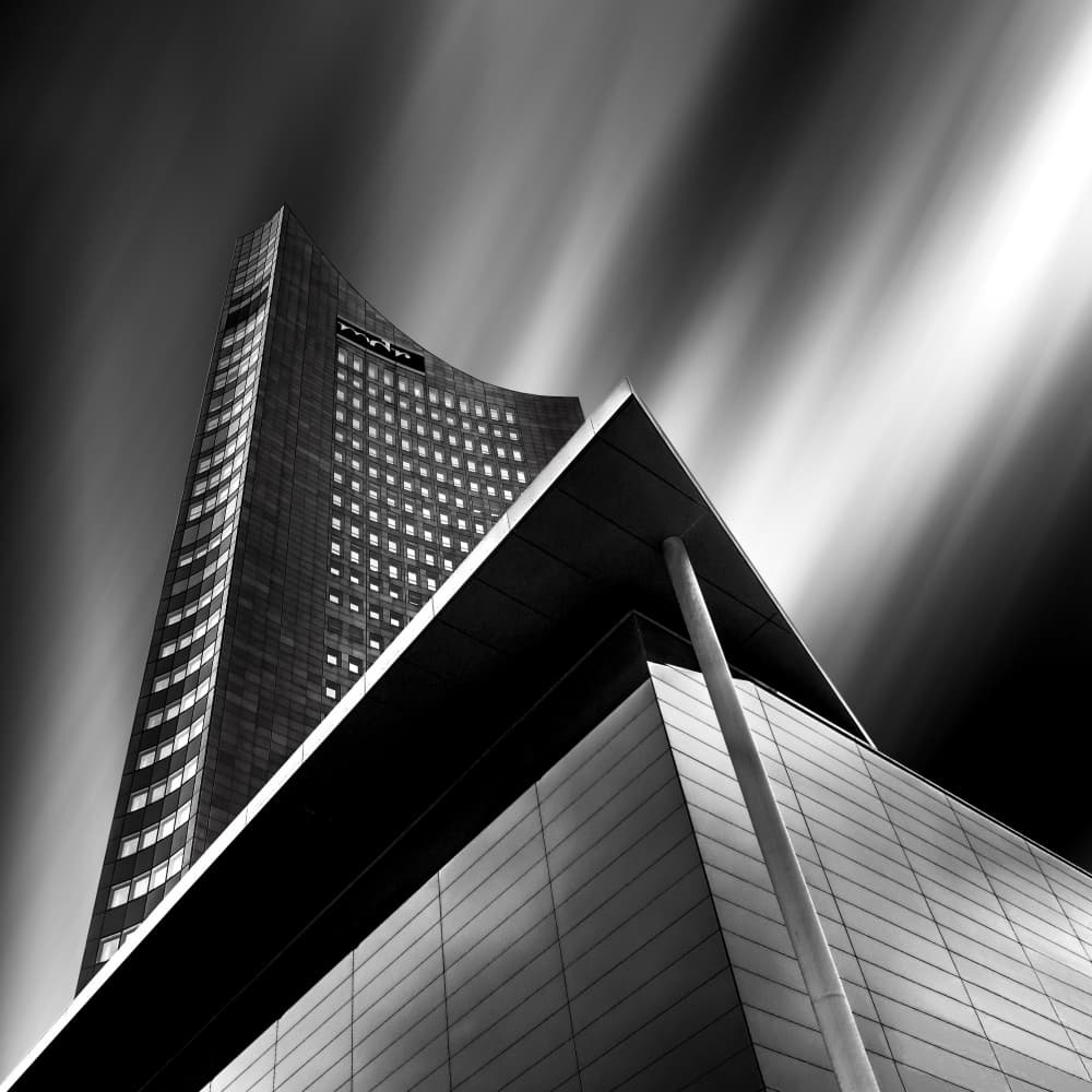 Dramatic City Skyscraper by Hans Günther — canvas wall art