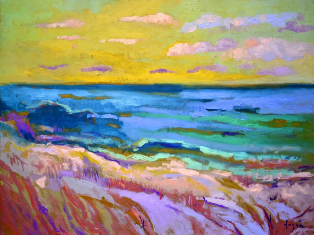 Coastal Landscape at Sunset by Dorothy Fagan — canvas wall art