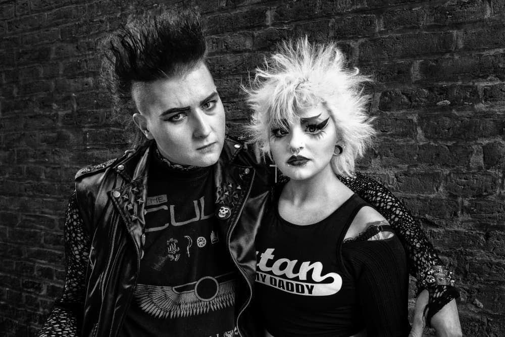 Edgy Punk Couple by Daniel Springgay — canvas wall art