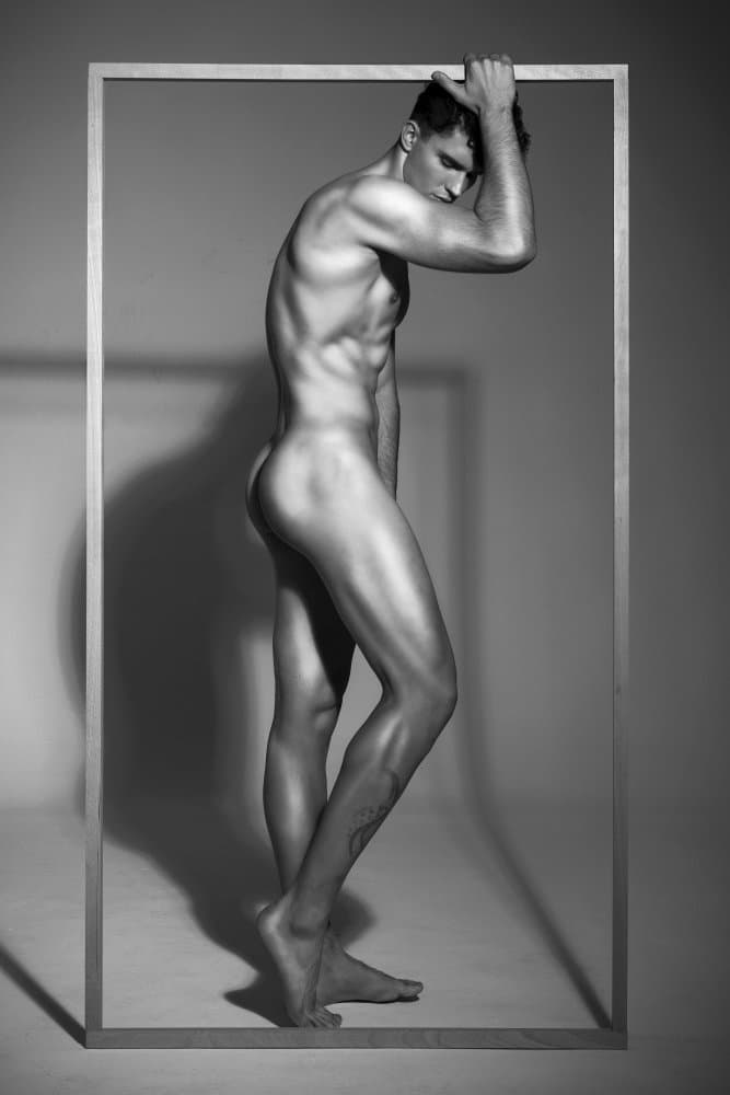 Sculpted Male Form by QYun — canvas wall art