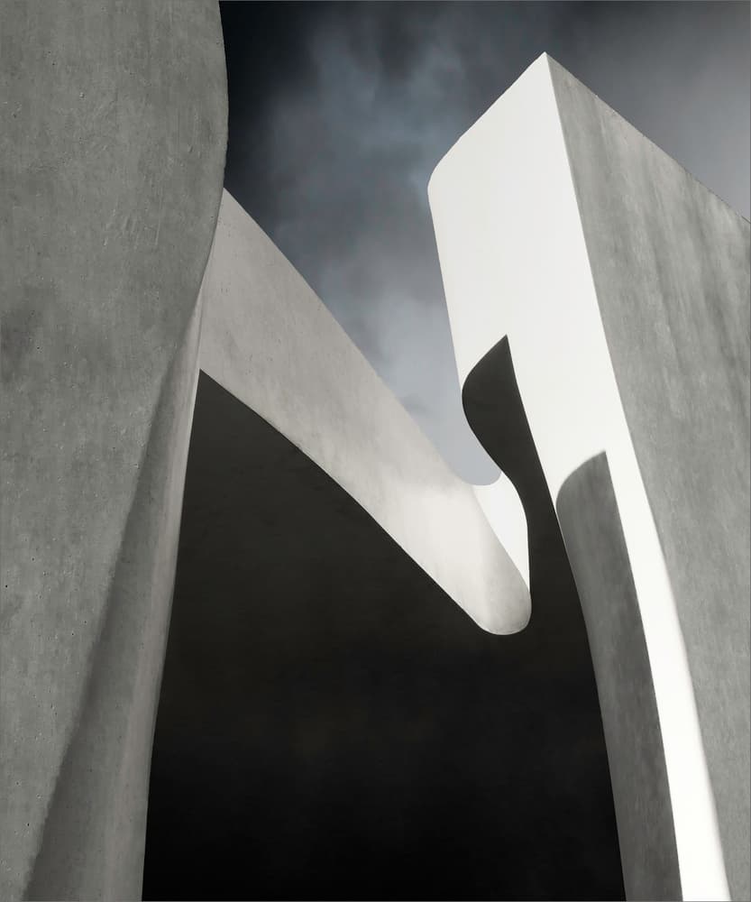 Modern Architectural Curves by Gilbert Claes — canvas wall art