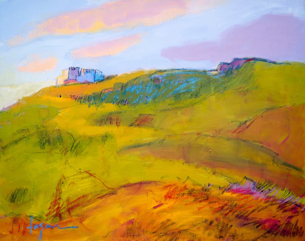 Vibrant Hillside Dream by Dorothy Fagan — canvas wall art