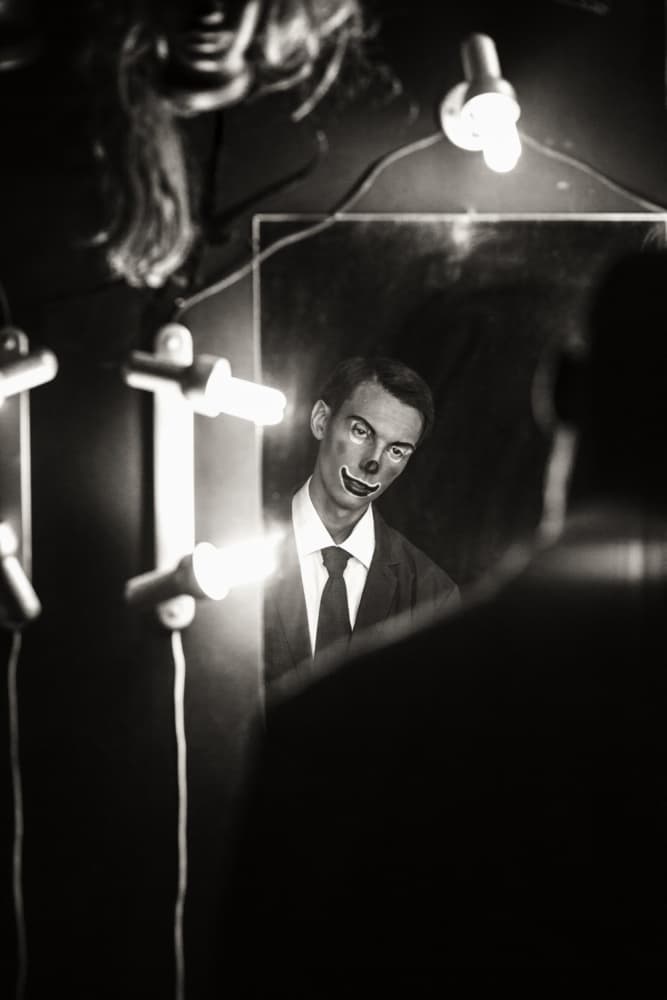 The Clown's Reflection by Photographer — canvas wall art