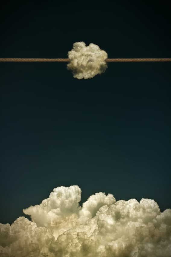 Cloud on a Rope by Mister Solo — canvas wall art