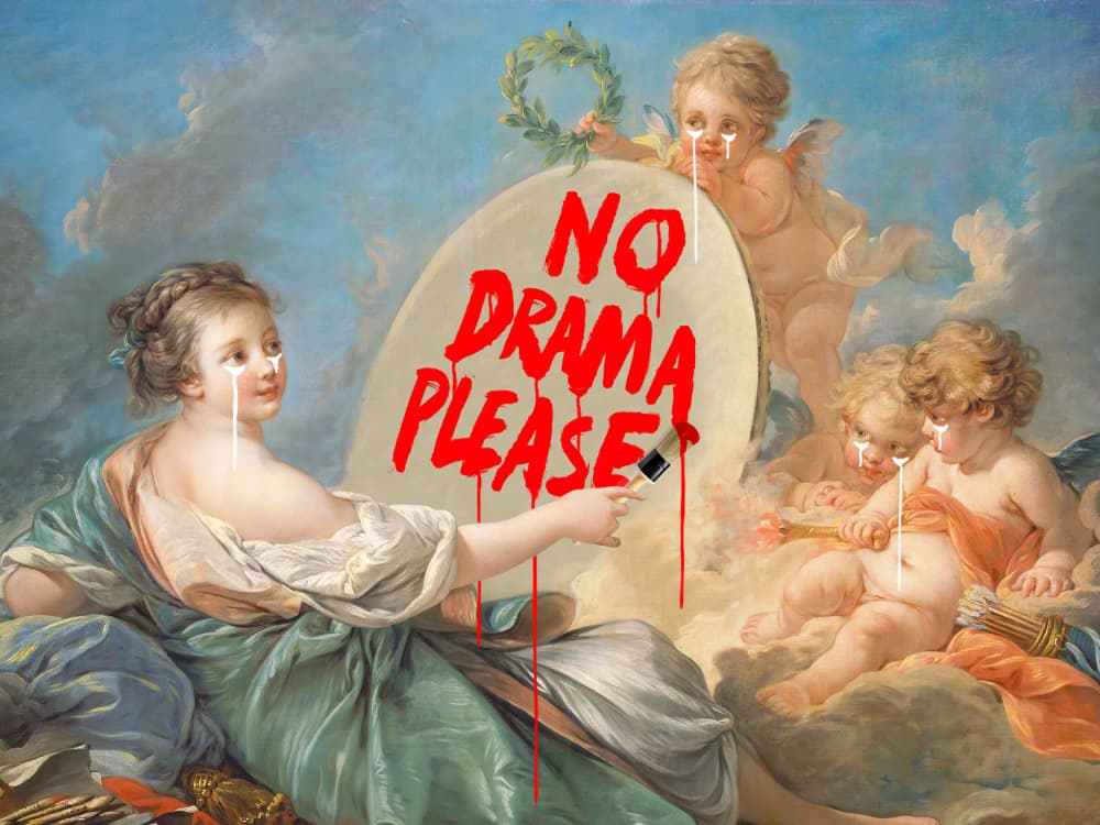 No Drama by Dikhotomy — canvas wall art