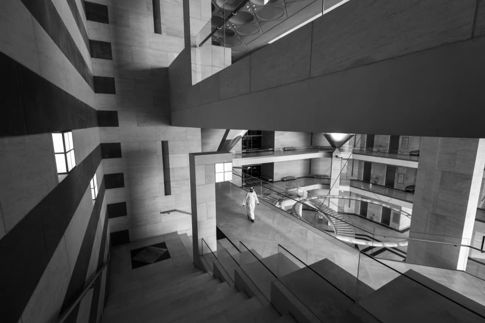 Modern Museum Solitude by Ashley Sowter — canvas wall art
