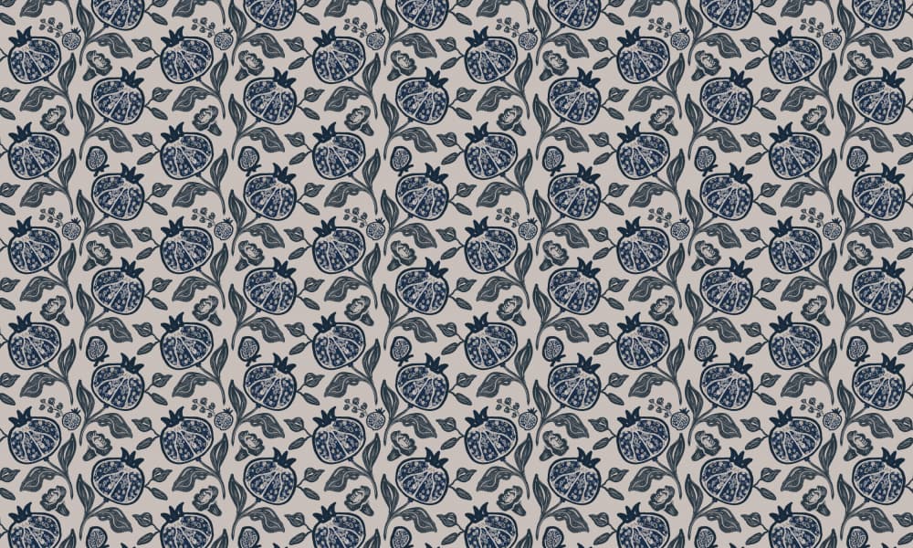 Pomegranates Pattern by Anis Illustration — canvas wall art