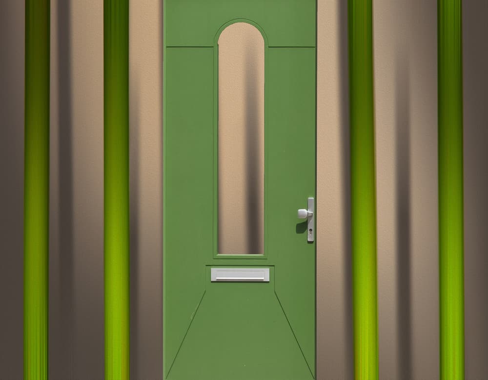 Vibrant Green Entrance by Harry Verschelden — canvas wall art