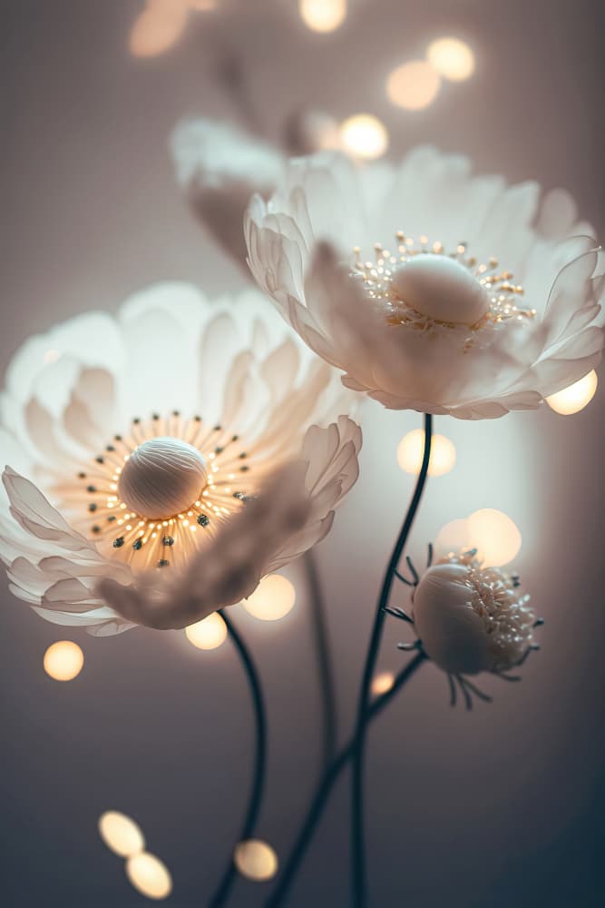 Dreamy Blossoms by Treechild — canvas wall art
