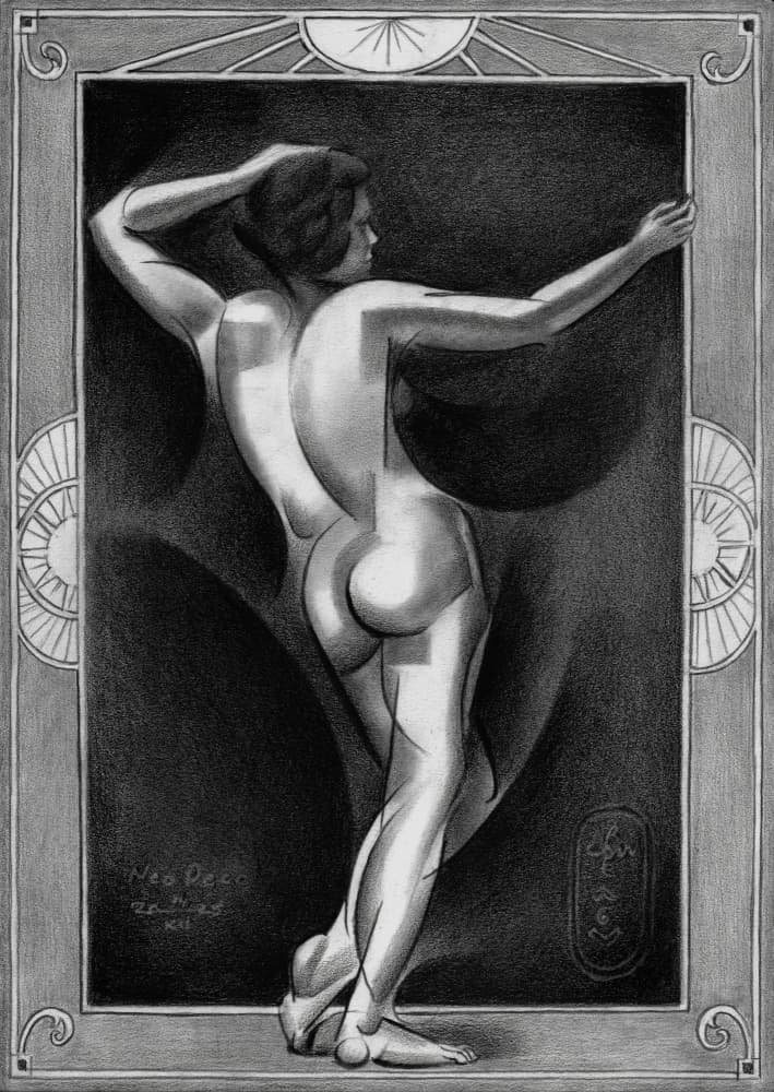 Art Deco Nude Figure