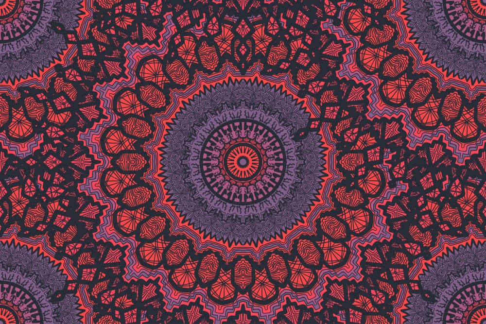 Intricate Bohemian Mandala by Marika Barsrsind — canvas wall art