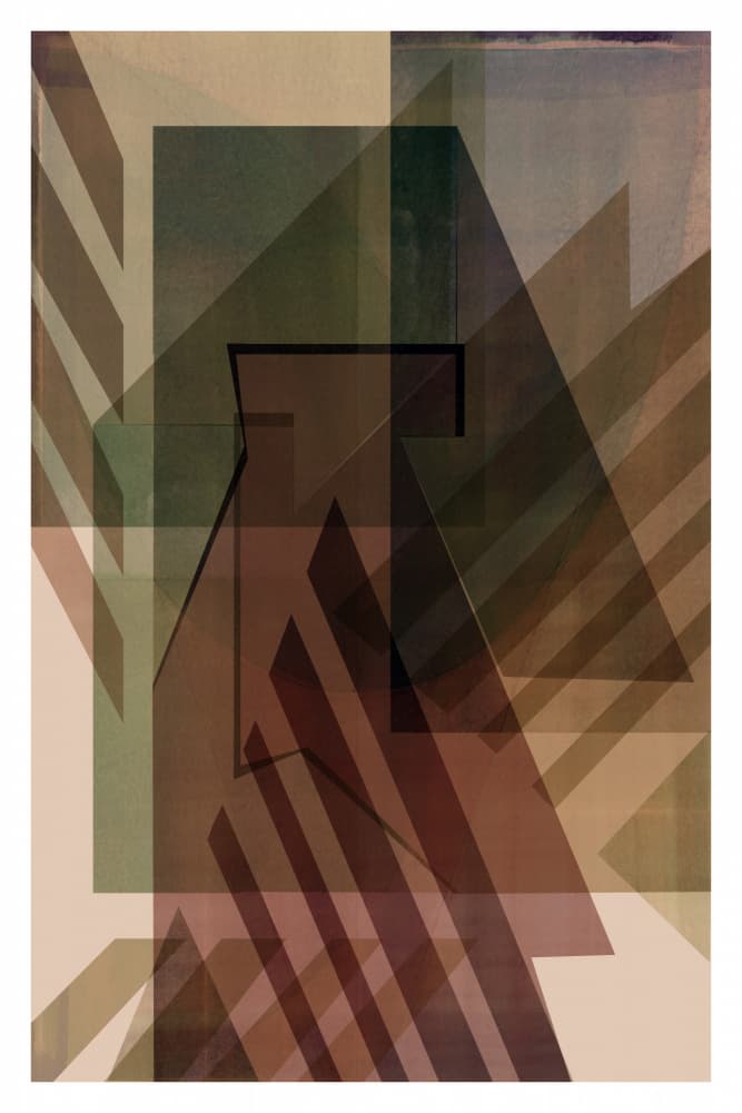 Modern Geometric Layers by cartissi — canvas wall art